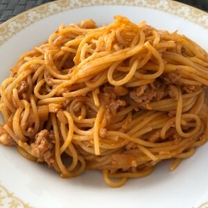 我が家の手作り⭐ミートソースパスタ